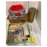 CALLIGRAPHY & CRAFTING BOOKS, WOODEN BOX, DIAMOND