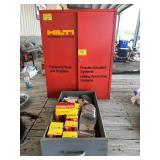 HILTI METAL ADVERTISING FASTENER CABINET W/ TRAY