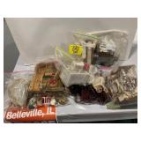 LARGE GROUP OF ANTIQUE/VINTAGE DOLL HOUSE