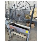 METAL BAKERS RACK NO SHELVES, HOMEMADE WOODEN