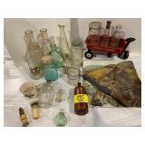 BALL & CANNING JARS, SMALL RADIO FLYER WAGON,