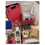 CRAFTING SUPPLIES OF ALL KINDS, PLASTIC TUBS,