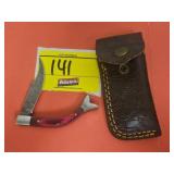 (1) HANDMADE POCKET KNIFE WITH FISH TAIL SHAPE