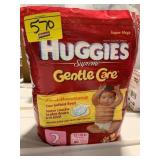 HUGGIES GENTLE CARE DIAPERS