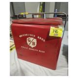 GRIESEDIECK BROS METAL COOLER WITH TRAY. GOOD