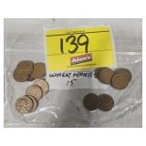 (15) WHEAT PENNIES