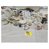 COLLECTION OF GLASS & CERAMIC CREAMERS OF ALL