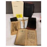 GROUP OF BIBLES & GERMAN HYMYNALS - 1846 & NEWER,