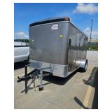 2012 AMERICAN HAULER 12' ENCLOSED TRAILER. VERY