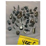 GROUP OF METAL MONOPOLY PIECES