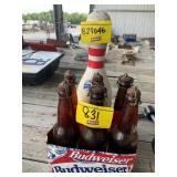 BUD BOTTLE SET, BOWLING PIN