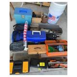 TOOLBOXES FULL OF HAND TOOLS, EMPTY TOOLBOXES &