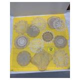 GROUP OF DOILIES OF ALL STYLES