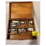 WOOD CASE PAINTING SET