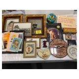 FRAMED PICTURES, TIN LITHO TOP TOY, WALL ART OF