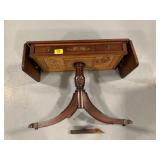 CARVED WOOD ORNATE CLAWFOOT TABLE - 1 LEG NEEDS
