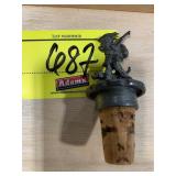 SMU ZINN 95% MARKED GERMAN MAN DECANTER STOPPER