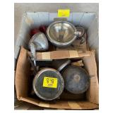 TOTE OF VINTAGE AUTO PARTS