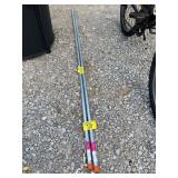 2 PIECES THREADED STEEL PIPE 1/2' X 72'