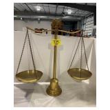 BRASS SCALES OF JUSTICE