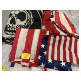 AMERICAN FLAGS, SKULL-HEAD FLAG