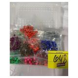 TUB OF COLORED LEAD WEIGHT FISHING LURES