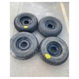 SET OF 4 CARLISLE ALL TRAIL II WHEELS & TIRES -