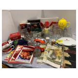 KITCHEN NECESSITIES OF ALL KINDS, GLASS TUMBLERS,