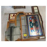 PLASTIC STAINED GLASS, GROUP OF MIRRORS OF ALL