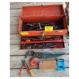TOOLBOX FULL OF CONTENTS & HAND TOOLS OF ALL