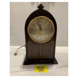 WOOD CASE REVERE BRAND MANTLE CLOCK