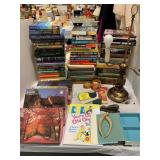 BOOKS & PUZZLES OF ALL KINDS, BRASS LAMP, DR
