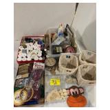 BASKETS, EMBOSSING POWDER & GLITTER TUBES,