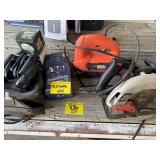 BINOCULARS, RAMS BOBBLEHEAD, BLACK & DECKER SAW,