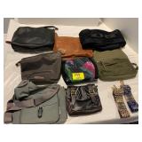 GROUP OF LADIES PURSES, BAG STRAPS