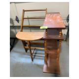 ACCENT TABLE, 3-TIER WOODEN SHELF, WOODEN TOWEL