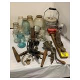CANNING & PICKLE JARS, HAND PLANER, BIG BEAM