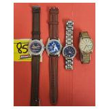 MEN'S BULOVA, REGENCY, CUBS, AND CARDINALS