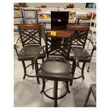 SET OF 3 METAL FRAME BARSTOOLS