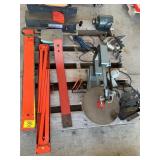 JOINTER PLANER, DELTA SCROLLSAW, RED METAL PIECE,