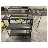 SHOE RACKS, METAL 3-TIER SHELF