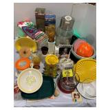 PLASTICWARE, TUPPERWARE, LUCITE FLOWER NAPKIN
