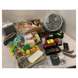 WALLETS, PENTAX UNTESTED DIGITAL CAMERA, FAN,