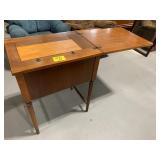 WOOD SEWING MACHINE TABLE - NO MACHINE