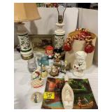 MCM FIGURINES, CANNING JARS, PLASTIC COL SANDERS