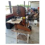 HOMEMADE WOOD CASE SAW ON BASE