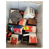 TOTE OF VINTAGE AUTO PARTS
