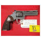 COLT PYTHON , N. MODEL, 4.25' BBL, S.S, LIKE NEW