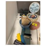 SEWING KIT, VINTAGE BINGO CRAFTING CARDS, ANTIQUE