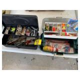 2 SMALLER TACKLE BOXES FULL OF CONTENTS